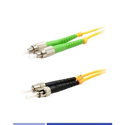 Buy ST/UPC To ST/APC Single Mode Fiber Patch Cord Duplex LSZH 3m 2.0mm High quality online manufacture