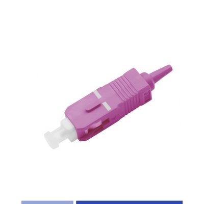 Buy OM4 Multimode Fibre Connectors SC UPC Simplex 0.9mm Low Insertion Loss online manufacture