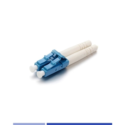 Buy Single Mode LC UPC Duplex Fiber Optic Connector 3.0mm boot online manufacture