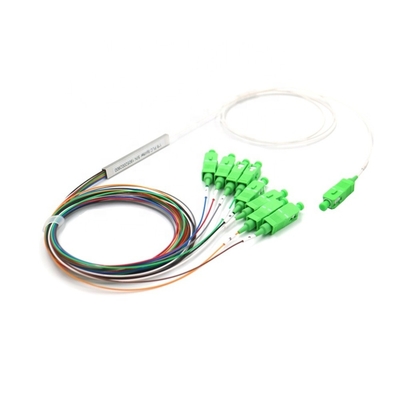 Buy 1x8 Fiber PLC Splitter Single Mode SC/APC Blockless Mini Module 900μM 1.5meter online manufacture