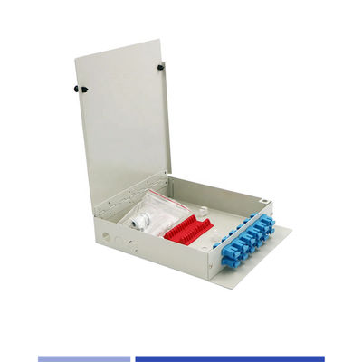 Buy 12 Port Fiber Optic Distribution Box with Cold-rolled Steel Construction for Wall Mounted Applications online manufacture