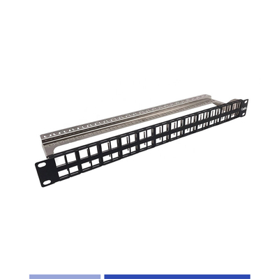 Buy 1U 48 Port Modular Patch Panel Shielded For Cat.6/Cat6A Jack online manufacture