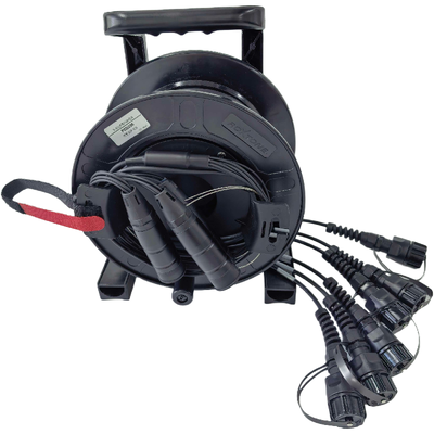 buy ODVA LC Outdoor Armored Fiber Patch Cord G657A1,TPU jacket,25m,IP67 waterproof online manufacture