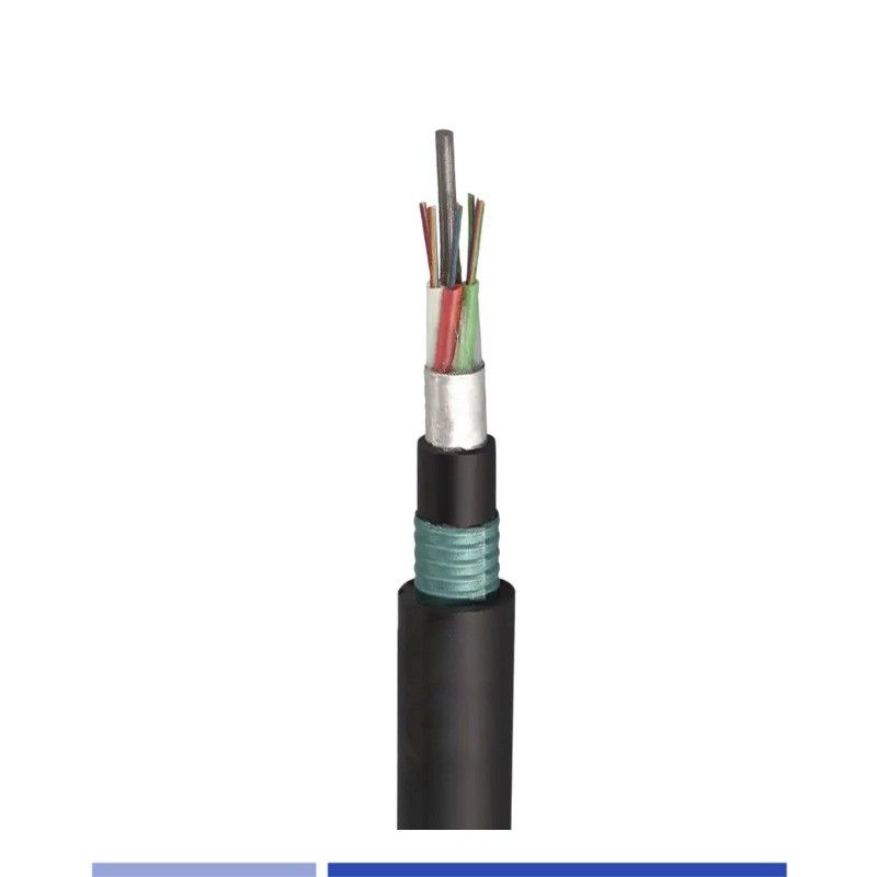 24 Fiber Direct Burial Fiber Cable Singlemode OS2 Double Armored PE ...