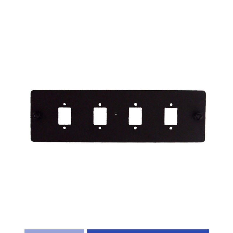 4 Port Fiber Adapter Plate LC/SC Fiber Optic Patch Panel Unloaded High ...