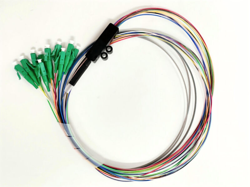 12 Fiber LC/APC Singlemode OS2 Fiber Optic Ribbon Pigtail 3m for FTTH ...