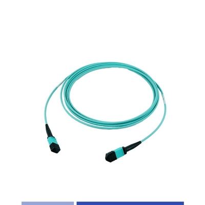 24 Strand MTP® Fiber Optic Patch Cord Female OM3 Multimode Patch Cable 3m Type A OFNP