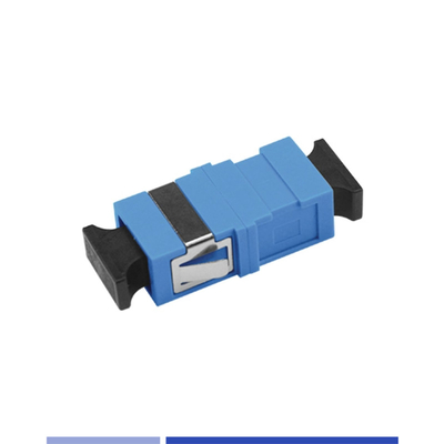 Fiber Optic Adapter Singlemode SC/UPC Simplex Optical Coupler without flange Blue