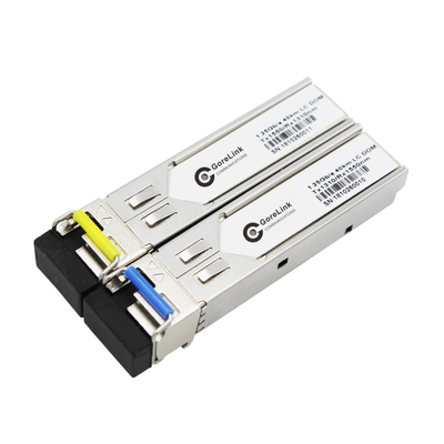 Gigabit BIDI Optical Transceiver 20km Single Fiber Singlemode SFP Module TX1310nm RX1550nm LC