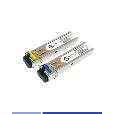 BIDI Gigabit Optical Transceiver 40km Singlemode SMF Single Fiber TX1310nm RX1550nm LC